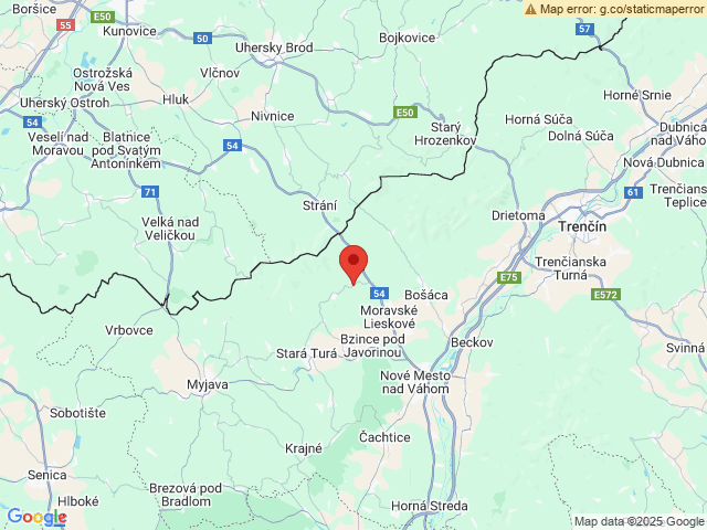 Google map: Hrubá strana
